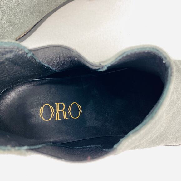 ORO Los Angeles Classic Chelsea Boots Gray Suede 9 EU42 - Picture 10 of 10